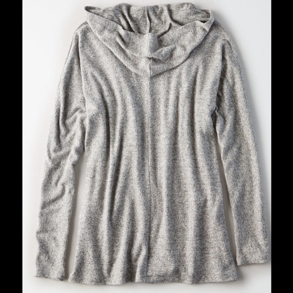 American Eagle Soft and Sexy Plush Hooded Cardigan - Picture 3 of 8